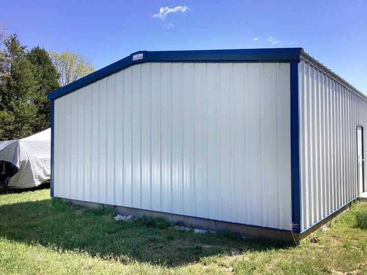 Backside of insulated Steel Garage Steel Commander Corp | 40+ Years Expertise | American-Made Steel Buildings